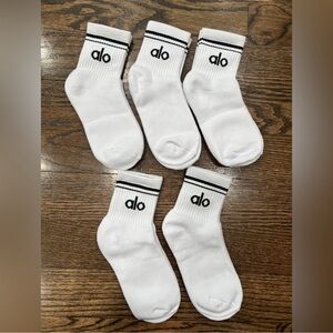Alo Throwback socks 5 pairs brand new
